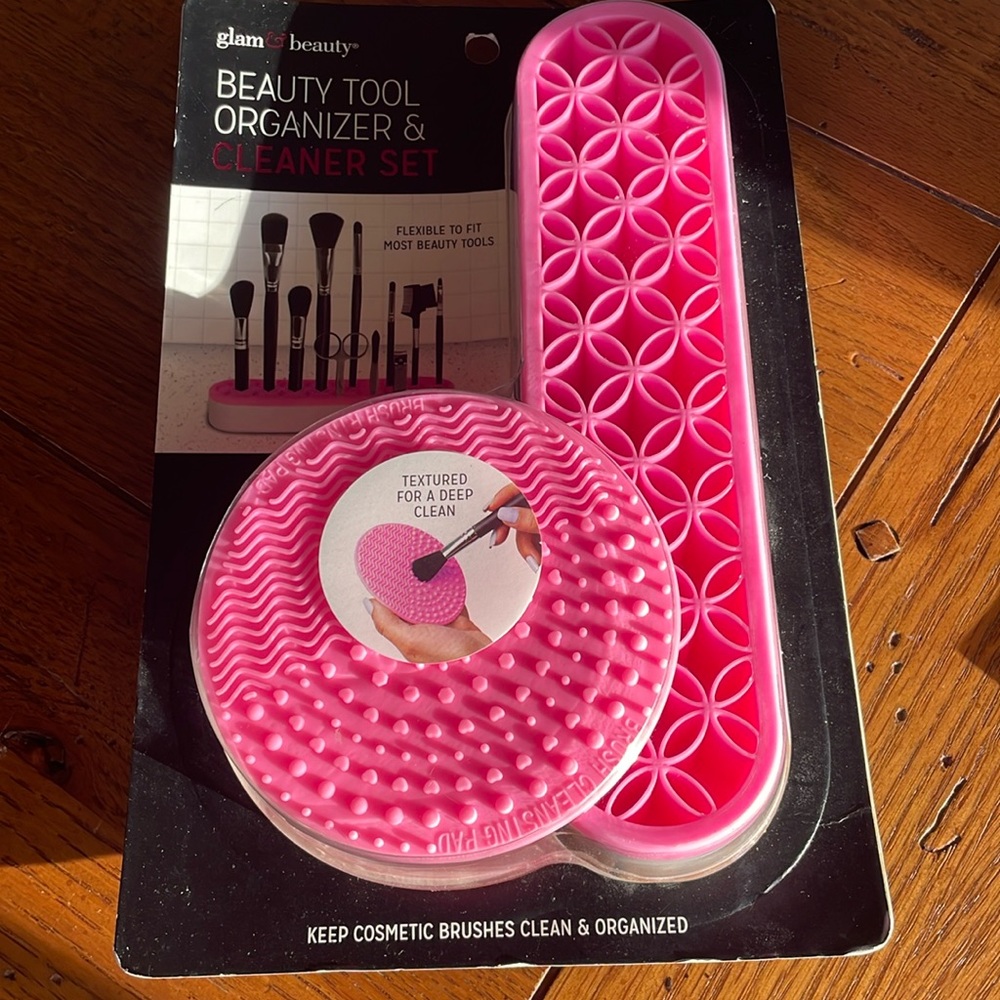 New in package. Beauty tool organizer and cleaner kit.